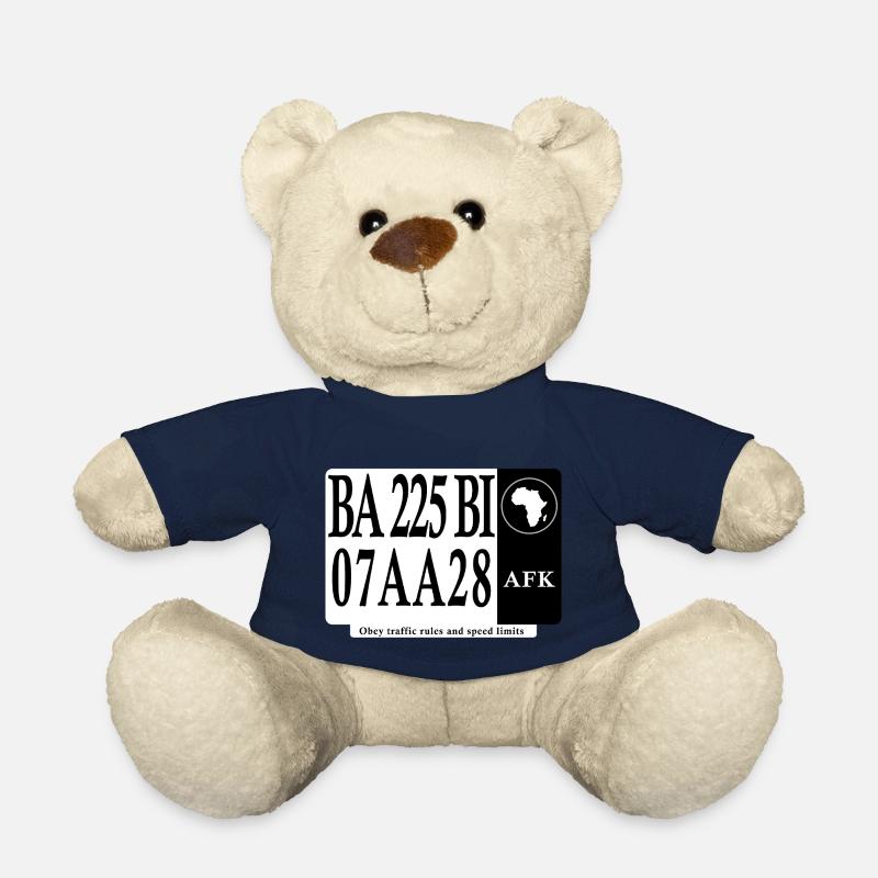 Road Awareness Plaque - Teddy Bear - french navy