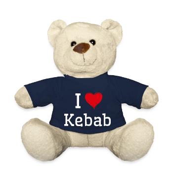 I Love Kebab - Teddy Bear - french navy - Front