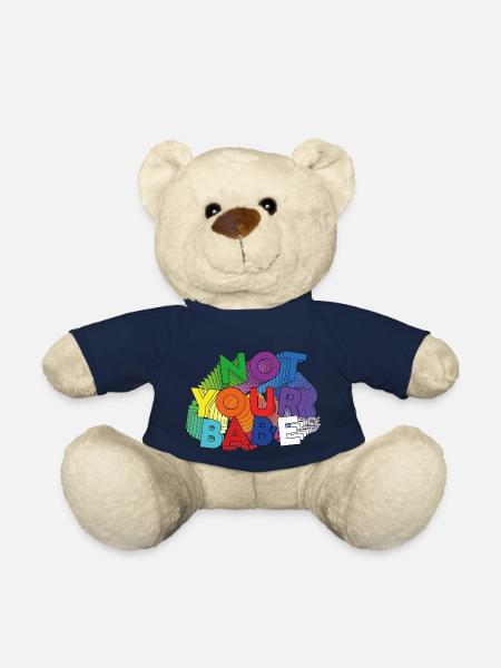 NOT YOUR BABE - Teddy Bear - french navy