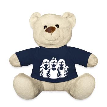 Équipe de vacances de fête entre filles - Nounours - bleu marine - Devant