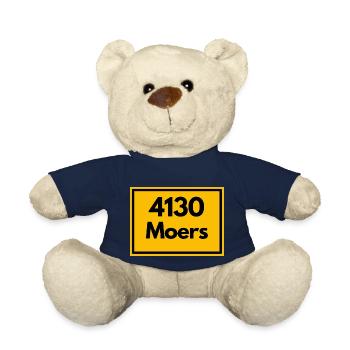 Ortsschild - damals Retro alte PLZ 4130 MOERS - Teddy - French Navy - Vorne