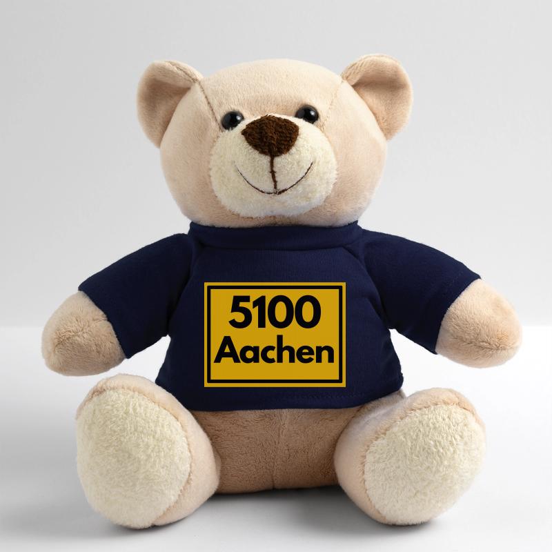 Town sign - then retro old zip code 5100 AACHEN Teddy Bear