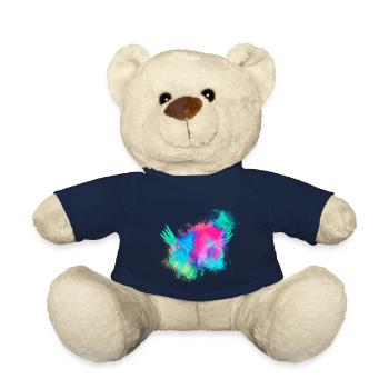Ailes d'anges colorés - Nounours - bleu marine - Devant