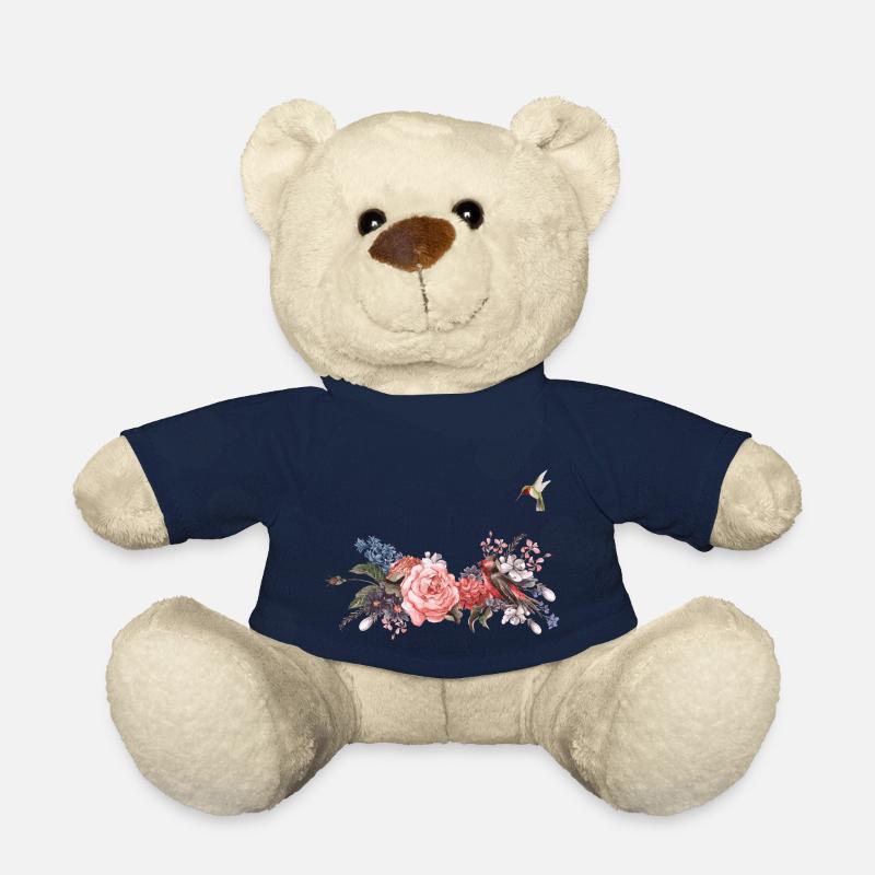 flower - Teddy Bear - french navy
