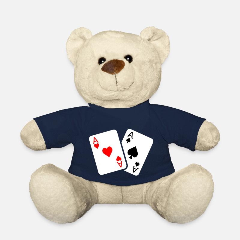 Kartenspiel mit zwei Assen - Teddy - French Navy