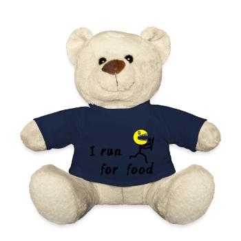 Running - I run for food - Nounours - bleu marine - Devant