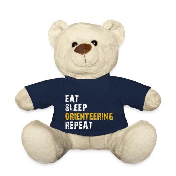 eat sleep Orienteering - Teddy Bear - french navy - Front