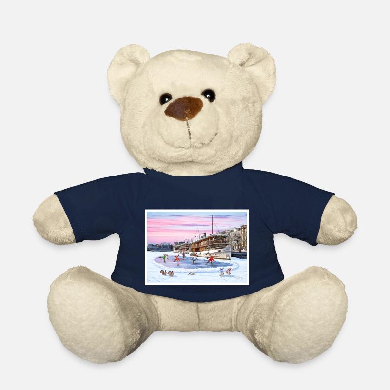 Le port de passagers de Savonlinna, Finlande - Nounours - bleu marine