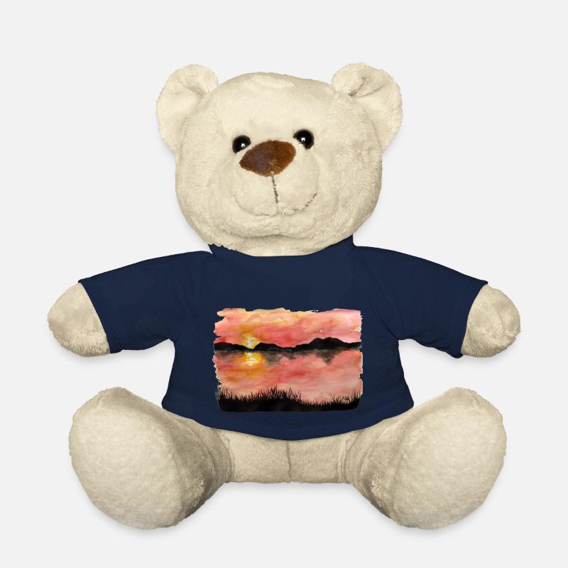Gemalter Sonnenuntergang Aquarell/Tusche - Teddy - French Navy
