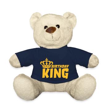 Happy Birthday King Logo - Teddy - French Navy - Vorne