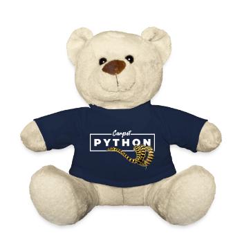 Carpet Python Geometric Reptile Owner - Teddy Bear - french navy - Front