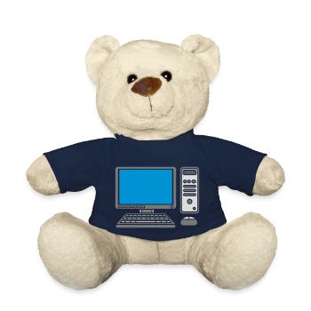 Tastatur Maus Bildschirm Computer - Teddy - French Navy - Vorne