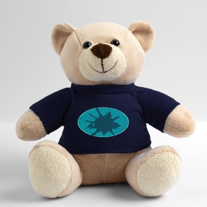 Ovaler Flash Background schmutzing Teddy