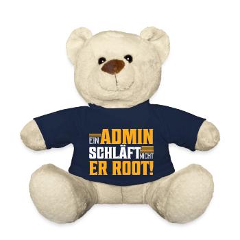 Ein Admin schläft nicht | Er Root! It Programmiere - Teddy - French Navy - Vorne