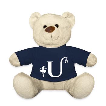 Lettre u ballerine - Nounours - bleu marine - Devant