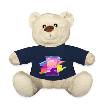 Tokyo tokio japan city anime manga cool osaka - Teddy Bear - french navy - Front