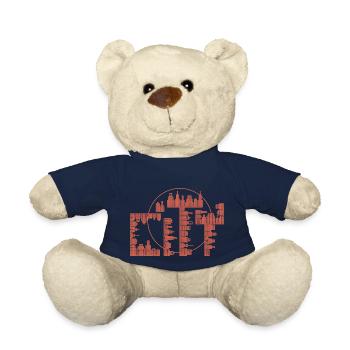 Skyline, City - Version rouge - Nounours - bleu marine - Devant