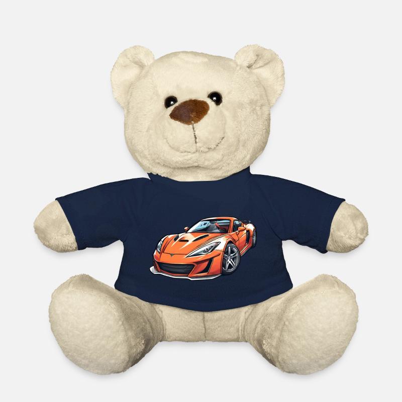 Flammender Sportwagen - Teddy - French Navy