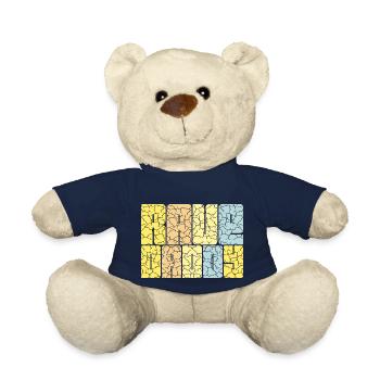 Rave Daddy EDM Techno Musik Raver Party Festival - Teddy - French Navy - Vorne
