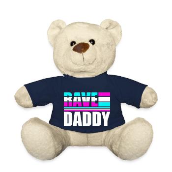 Rave Daddy EDM Techno Musik Raver Party Festival - Teddy - French Navy - Vorne