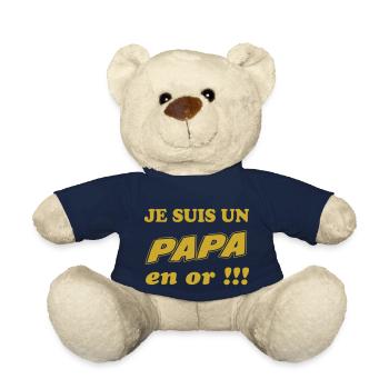 Un papa en or - Nounours - bleu marine - Devant