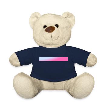 Balken Blau & Pinker Farbverlauf - Teddy - French Navy - Vorne