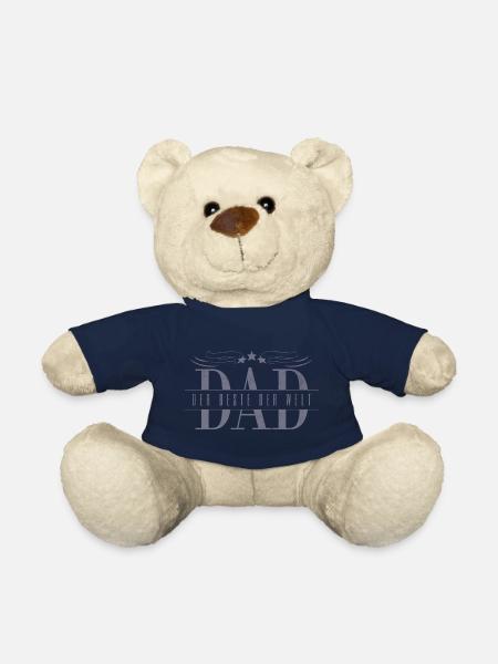 Dad the Best in the World Dad Dad Gift - Teddy Bear - french navy