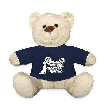 Beagle mom Hundebesitzerin retro Stil - Teddy - French Navy - Vorne