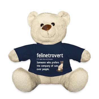 Siamese Cat Siamese Cat - Teddy Bear - french navy - Front