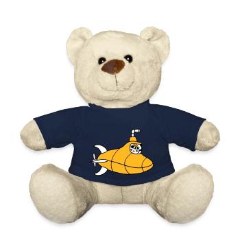 U-Boot Vogel Ente Kapitän Küken Süß Comic Cartoon - Teddy - French Navy - Vorne