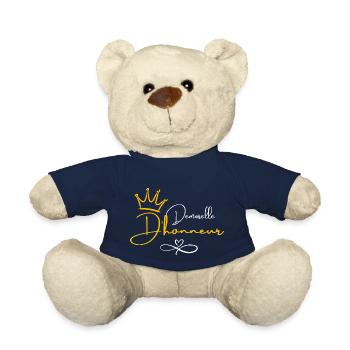 Bridesmaid Crown - Bride Gift - Teddy Bear - french navy - Front