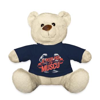 Ich kann nicht, ich habe Muskeln - Teddy - French Navy - Vorne