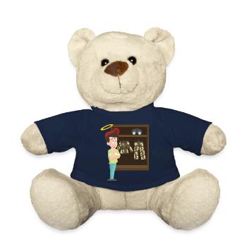 Innocent Sondler with camouflage clothes in the closet - Teddy Bear - french navy - Front