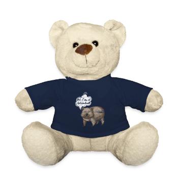 Wombat Animal Australia Lifestyle Gift - Teddy Bear - french navy - Front