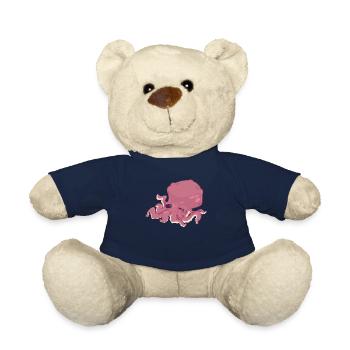 Tintenfisch Kalmar Oktopus Geschenk Fischer Meer - Teddy - French Navy - Vorne