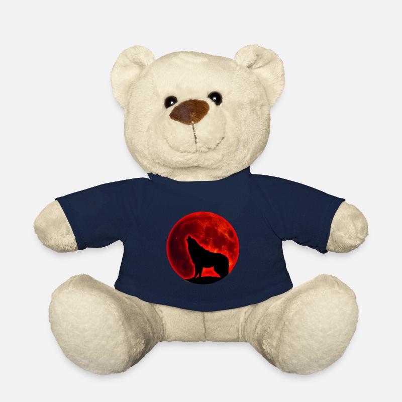 Loup pleine lune - Nounours - bleu marine
