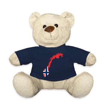 Flag Norway - Teddy Bear - french navy - Front