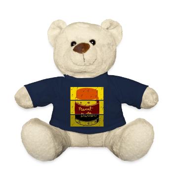 Retro peanut butter - Teddy Bear - french navy - Front