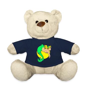 Meerjungfrau Seejungfrau Nixe Märchen - Teddy - French Navy - Vorne