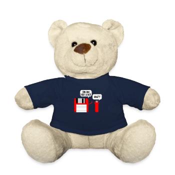 Diskette USB Stick What Geschenkidee - Teddy - French Navy - Vorne