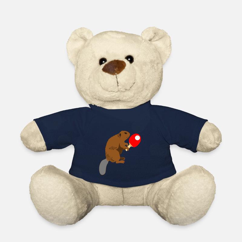 Tischtennisschläger Biberratte Nagetiere Geschenke - Teddy - French Navy