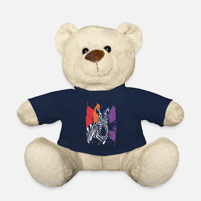 zèbre - Nounours - bleu marine