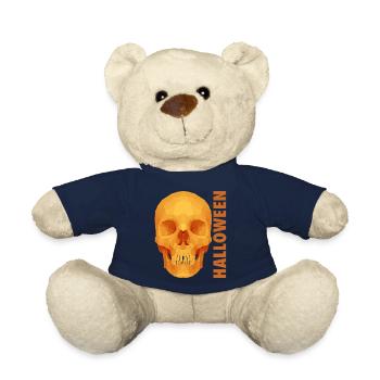 Crâne d'Halloween - Nounours - bleu marine - Devant