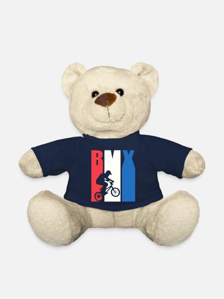 Design rétro cool BMX - Nounours - bleu marine