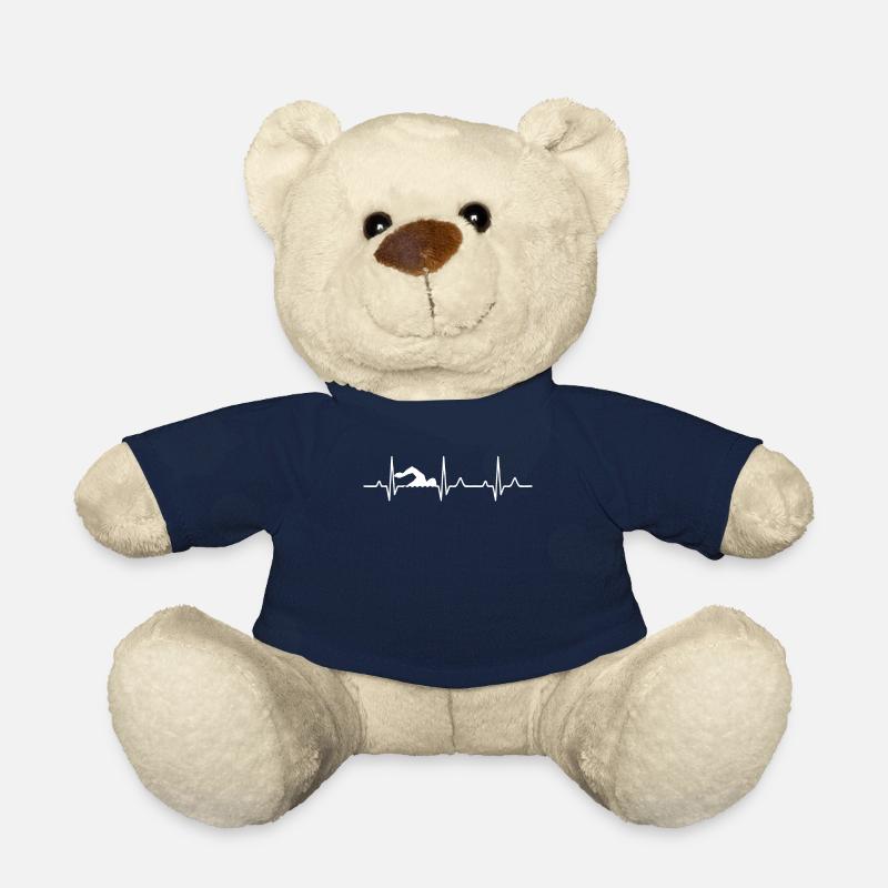 Heartbeat swimming - Teddy Bear - french navy