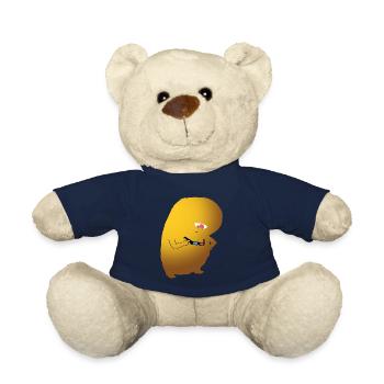 3D Brillen Monster - Teddy - French Navy - Vorne