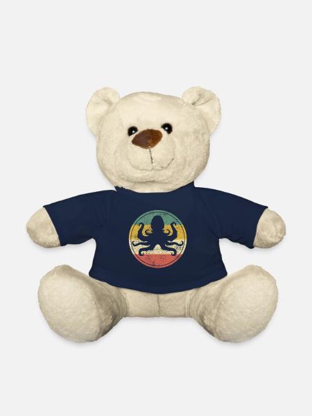 poulpe - Nounours - bleu marine