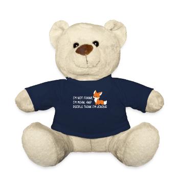 Lustiges Fuchs T-Shirt mit Sarkasmus - Teddy - French Navy - Vorne