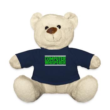 Computer Whisperer Tech Support IT Support IT Nerd - Teddy Bear - french navy - Front