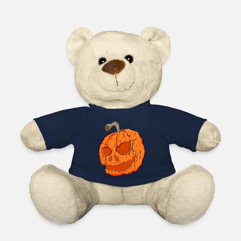 Halloween. citrouille - Nounours - bleu marine